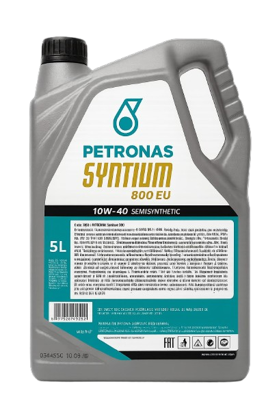 “Aceite de Motor Petronas Syntium 800 EU 10W40 5L Semi-Sintético al Mejor Precio”