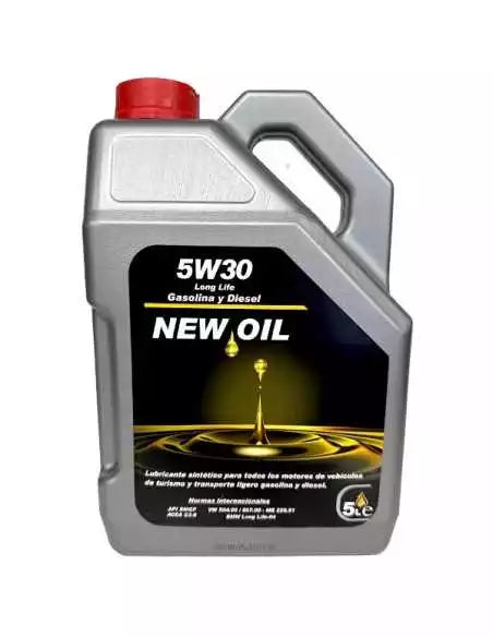 Aceite 5W30 New Oil | Lubricante Sintético Profesional para Gasolina y Diésel